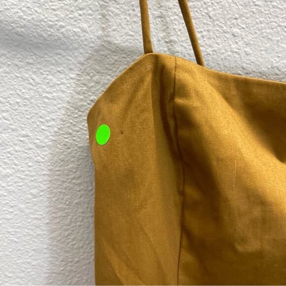 Anthropologie Maeve Drop Wrap Mini Dress Brown Backless - Picture 3 of 10